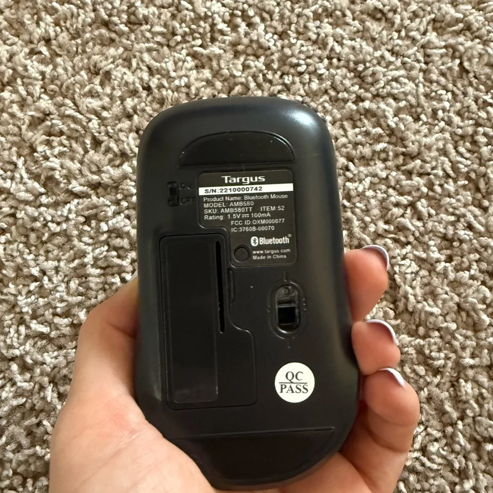 Targus AMB580 Black Bluetooth Mouse